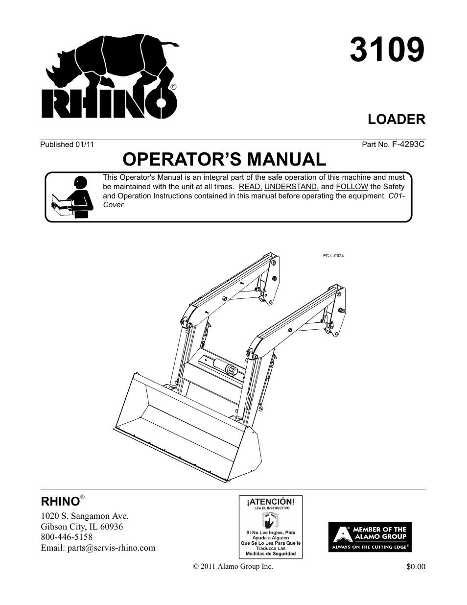 Alamo 3109 User Manual | 104 pages