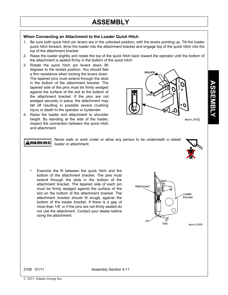 Assembly, Assembl y | Alamo 3109 User Manual | Page 45 / 104