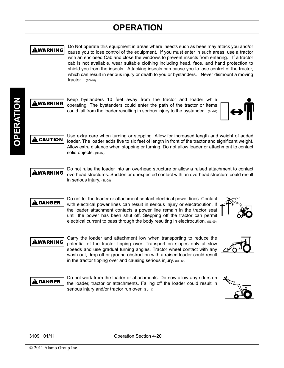 Operation, Opera t ion | Alamo 3109 User Manual | Page 66 / 104