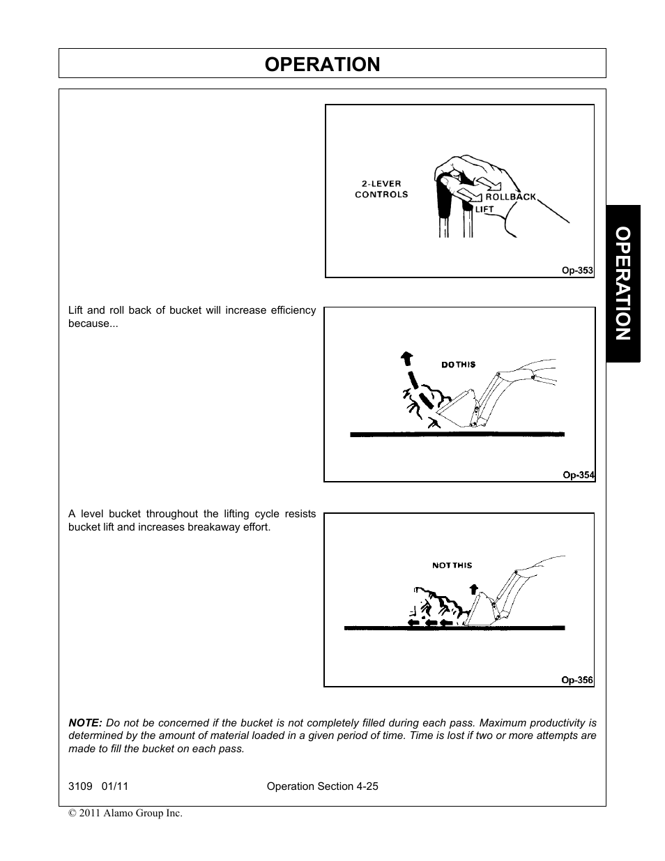 Operation, Opera t ion | Alamo 3109 User Manual | Page 71 / 104
