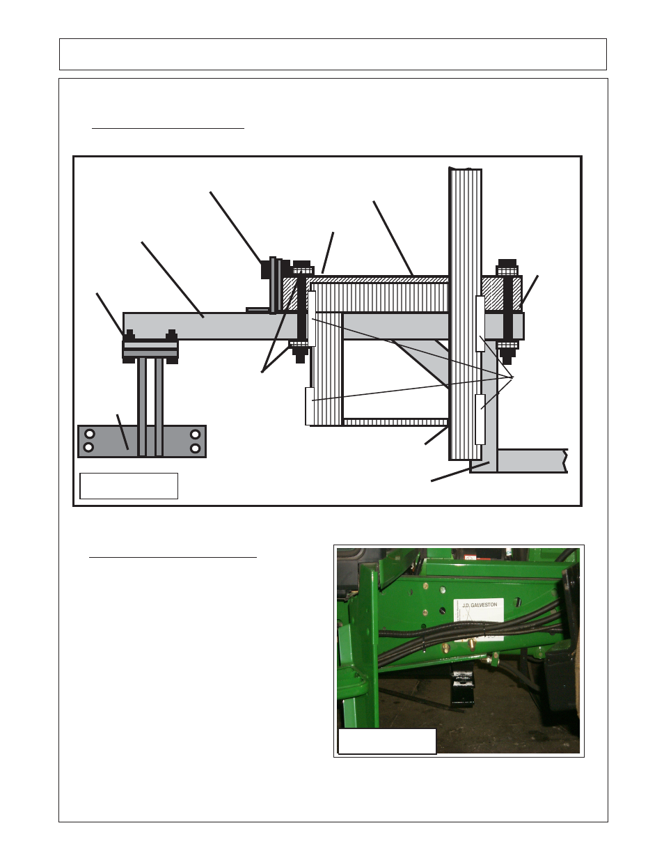 Frame rail installation 4 wd, Figure 26, Figure 27 | Frame rail, Re-install high frame to tractor | Alamo DSEB-D16 User Manual | Page 61 / 119