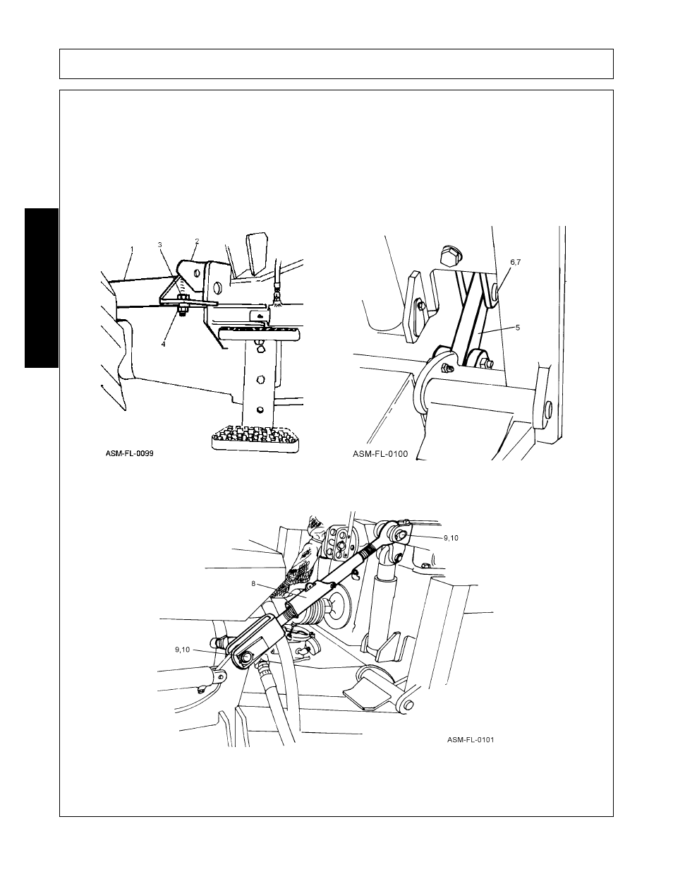 Tractor to attachment frame assembly, Assembly, Assembl y | Alamo Versa Series User Manual | Page 100 / 186