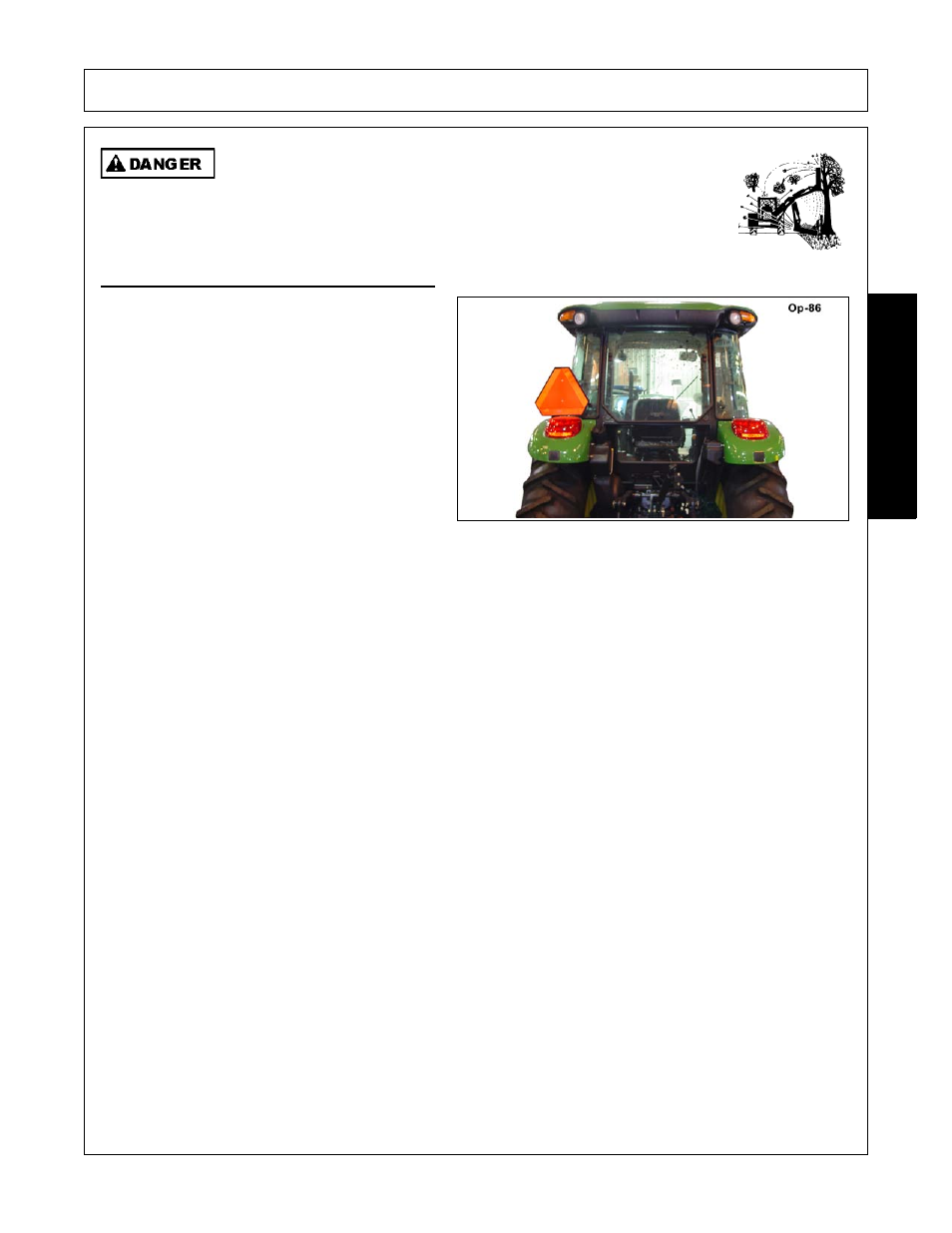 3 tractor lighting and smv emblem, Tractor lighting and smv emblem -7, Operation | Opera t ion | Alamo Versa Series User Manual | Page 119 / 186