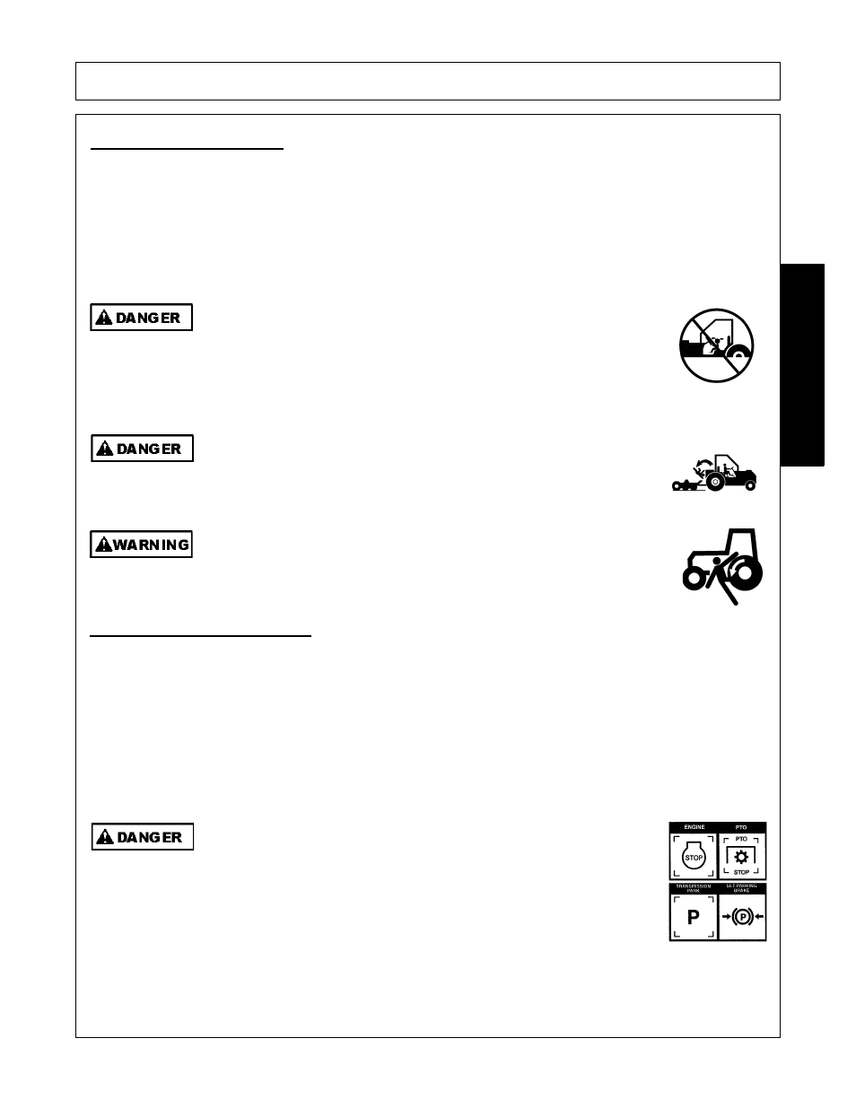 1 boarding the tractor, 2 dismounting the tractor, Boarding the tractor -9 dismounting the tractor -9 | Operation, Opera t ion | Alamo Versa Series User Manual | Page 121 / 186