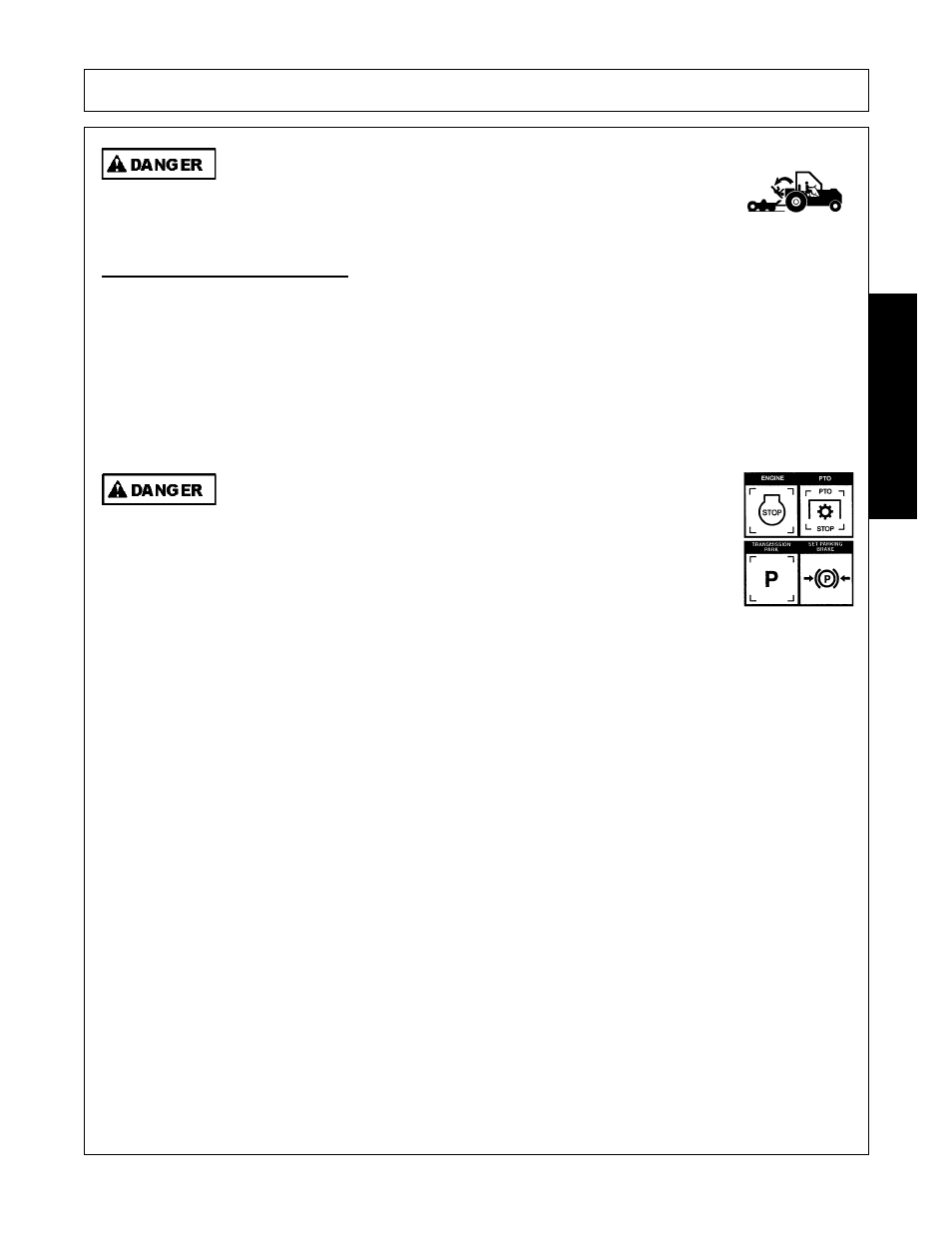 2 dismounting the tractor, Dismounting the tractor -9, Operation | Opera t ion | Alamo Flex-Wing Mechanical Level Lift Rotary Cutter/Shredder EAGLE 10/15 User Manual | Page 103 / 180