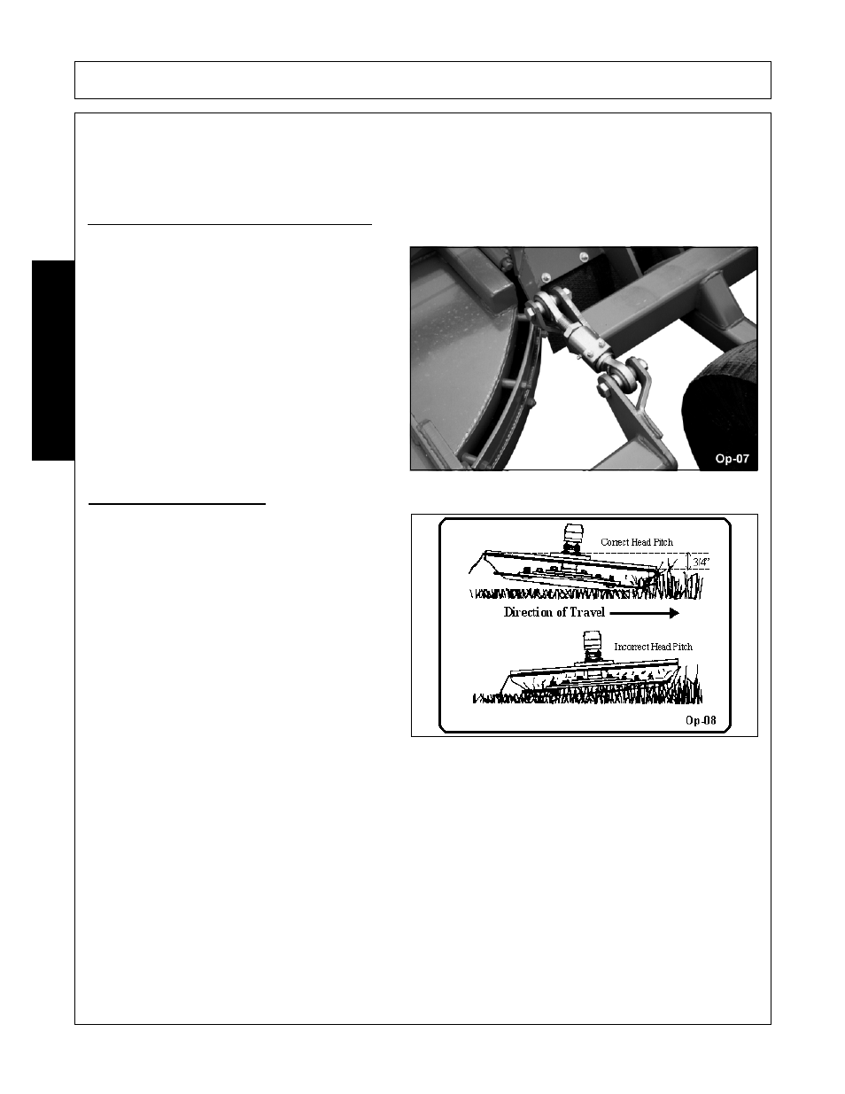 2 setting deck pitch, Setting deck pitch -14, Operation | Opera t ion | Alamo Flex-Wing Mechanical Level Lift Rotary Cutter/Shredder EAGLE 10/15 User Manual | Page 108 / 180