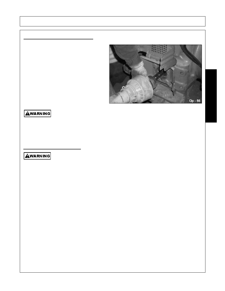 Driveline attachment, 1 driveline length check, Operation | Opera t ion | Alamo Flex-Wing Mechanical Level Lift Rotary Cutter/Shredder EAGLE 10/15 User Manual | Page 109 / 180