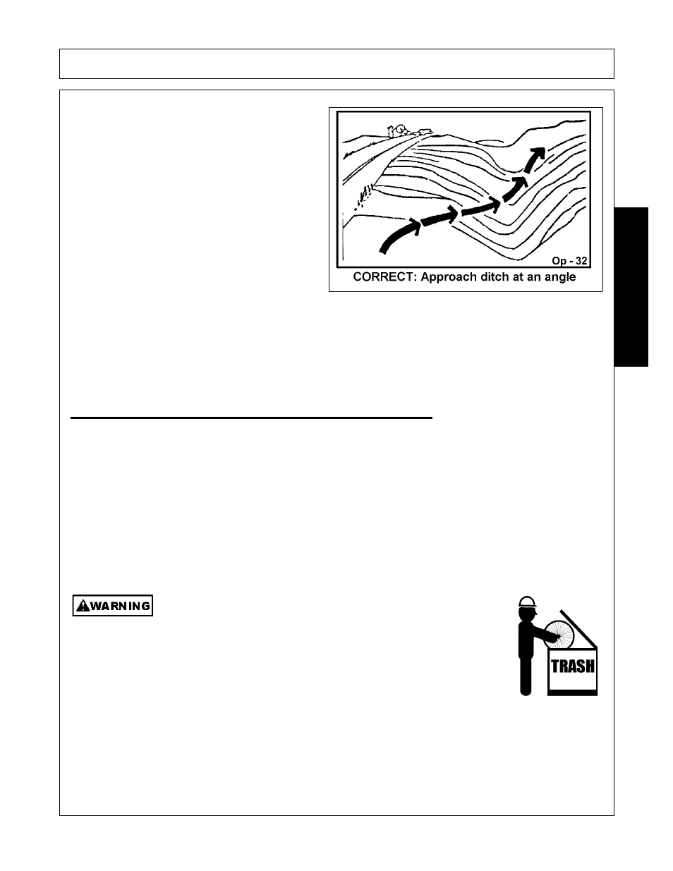 Operating the tractor and implement, Operating the tractor and implement -33, Operation | Opera t ion | Alamo Flex-Wing Mechanical Level Lift Rotary Cutter/Shredder EAGLE 10/15 User Manual | Page 127 / 180
