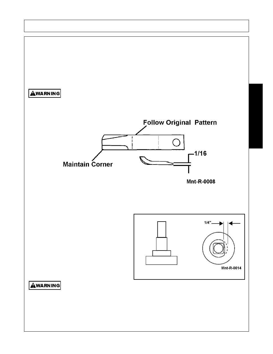 Blade sharpening, Blade removal, Blade sharpening -15 blade removal -15 | Maintenance | Alamo Flex-Wing Mechanical Level Lift Rotary Cutter/Shredder EAGLE 10/15 User Manual | Page 159 / 180