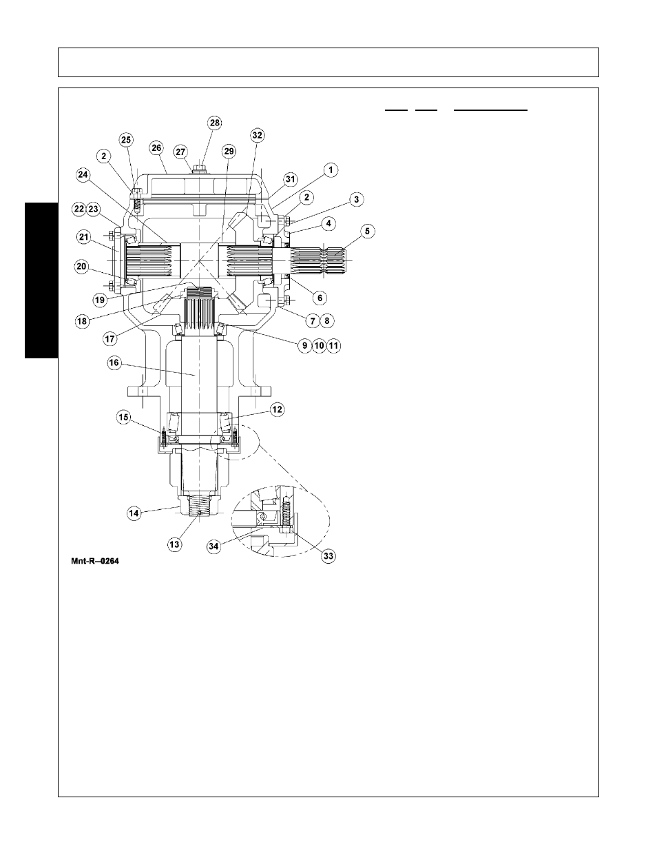 1 output seal plate, Maintenance | Alamo Flex-Wing Mechanical Level Lift Rotary Cutter/Shredder EAGLE 10/15 User Manual | Page 174 / 180