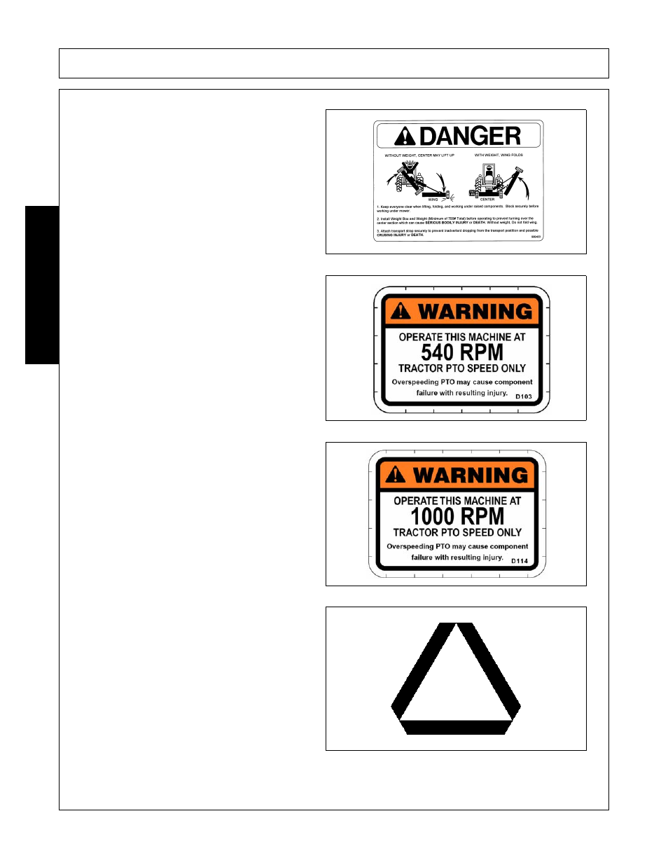 Safety | Alamo Flex-Wing Mechanical Level Lift Rotary Cutter/Shredder EAGLE 10/15 User Manual | Page 30 / 180