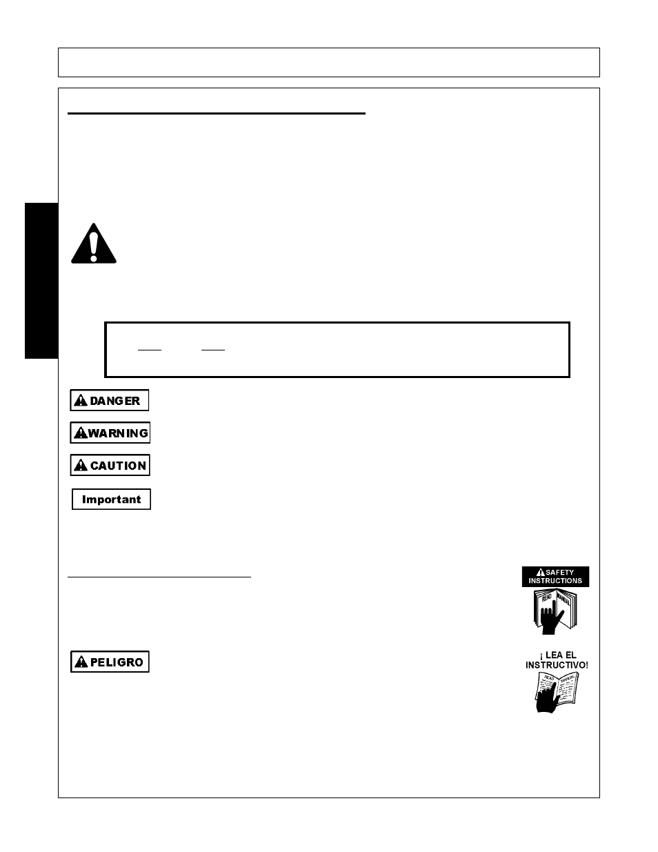 General safety instructions and practices, General safety instructions and practices -2, Safety | Alamo Flex-Wing Mechanical Level Lift Rotary Cutter/Shredder EAGLE 10/15 User Manual | Page 8 / 180
