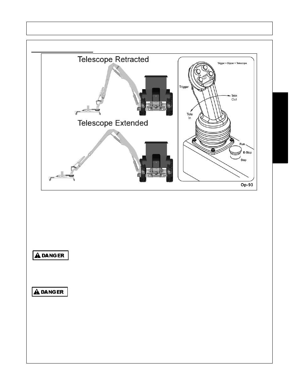 4 telescoping boom, Telescoping boom -27, Operation | Opera t ion | Alamo Axtreme 02983328C User Manual | Page 121 / 172