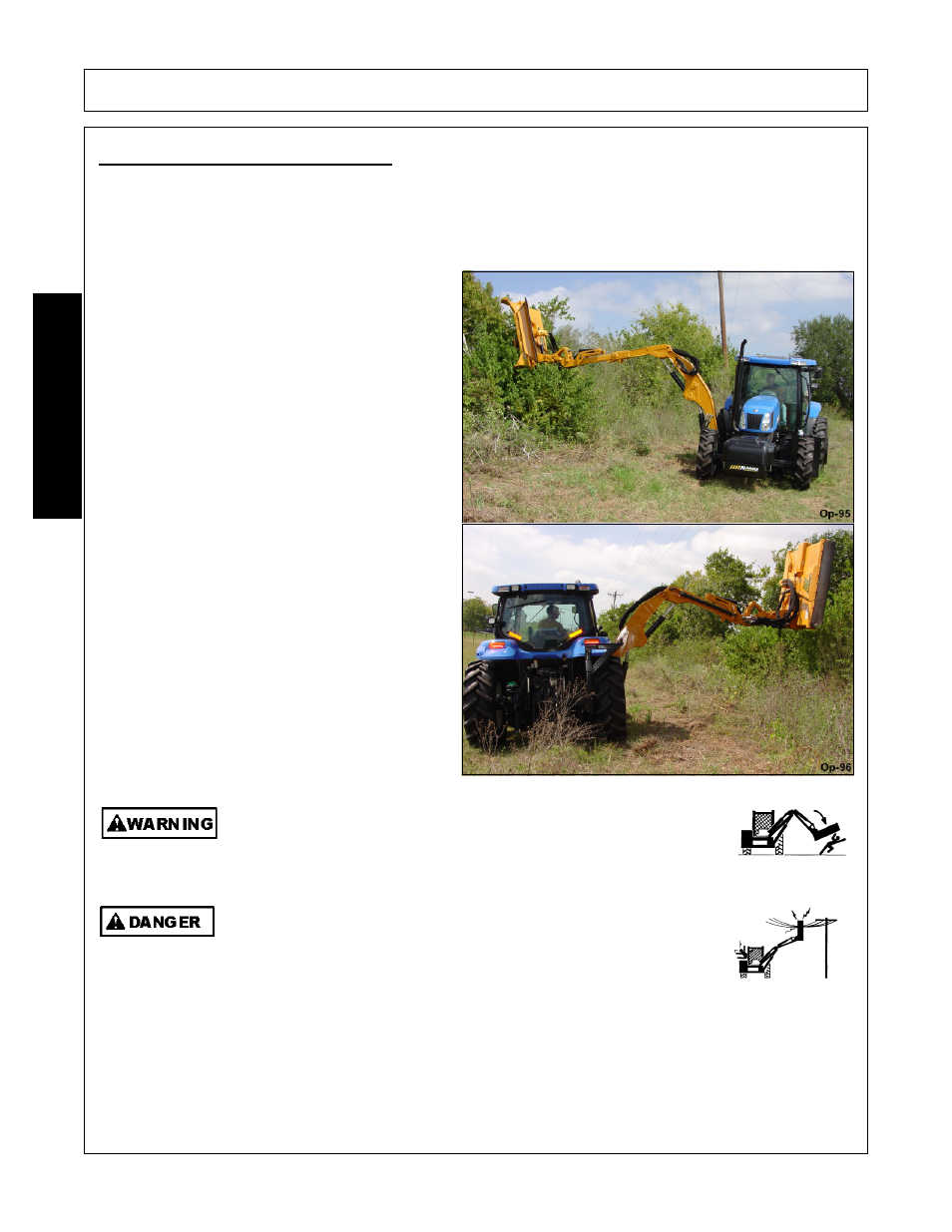 3 driving the tractor and boom, Driving the tractor and boom -40, Operation | Opera t ion | Alamo Axtreme 02983328C User Manual | Page 134 / 172