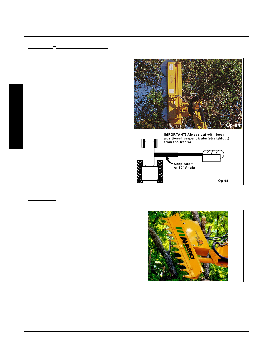 Operation, Opera t ion, Buzzbar | Tree limb cutter | Alamo Axtreme 02983328C User Manual | Page 140 / 172