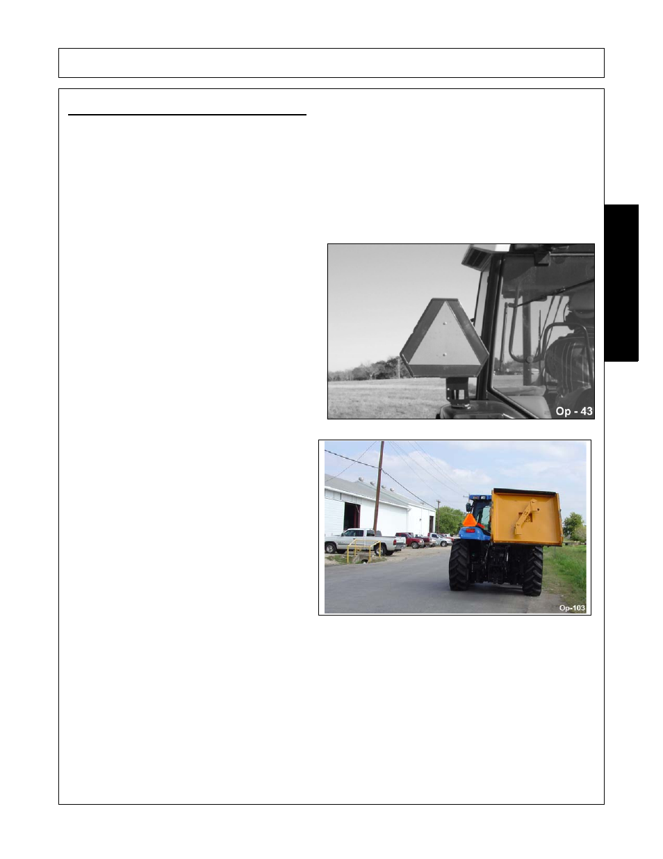 1 transporting on public roadways, Transporting on public roadways -53, Operation | Opera t ion | Alamo Axtreme 02983328C User Manual | Page 147 / 172