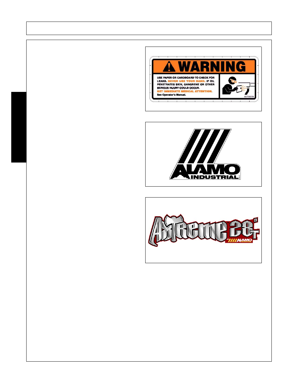 Safety | Alamo Axtreme 02983328C User Manual | Page 44 / 172