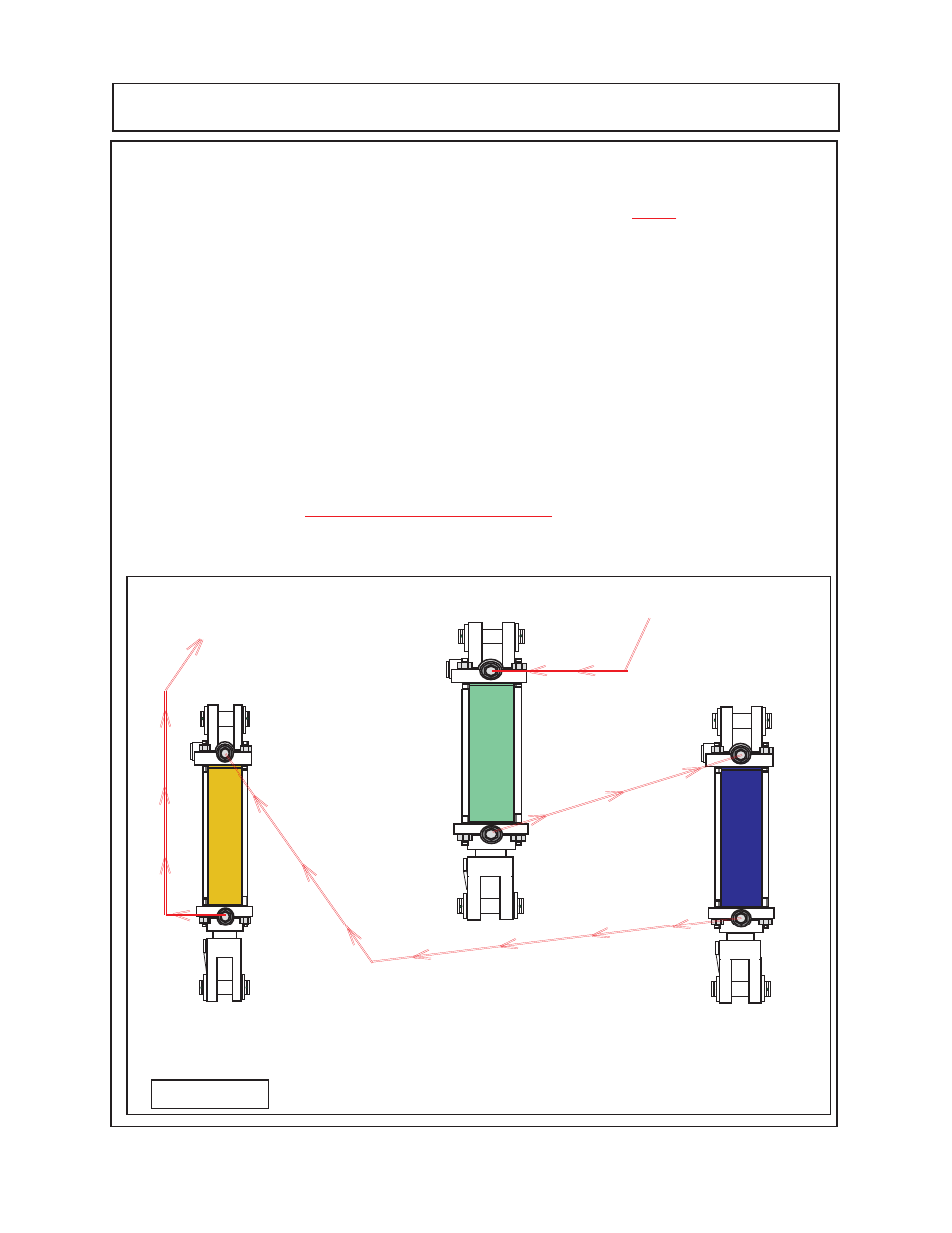 Optional axle level lift cylinder repair, Hydraulic pressure flow direction | Alamo HYDRO 15 User Manual | Page 104 / 148
