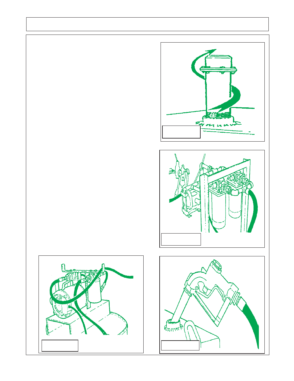 Fill hydraulic tank, Fill hydraulic tank with oil, Figure 4 figure 6 figure 7 figure 5 | Alamo HYDRO 15 User Manual | Page 108 / 148