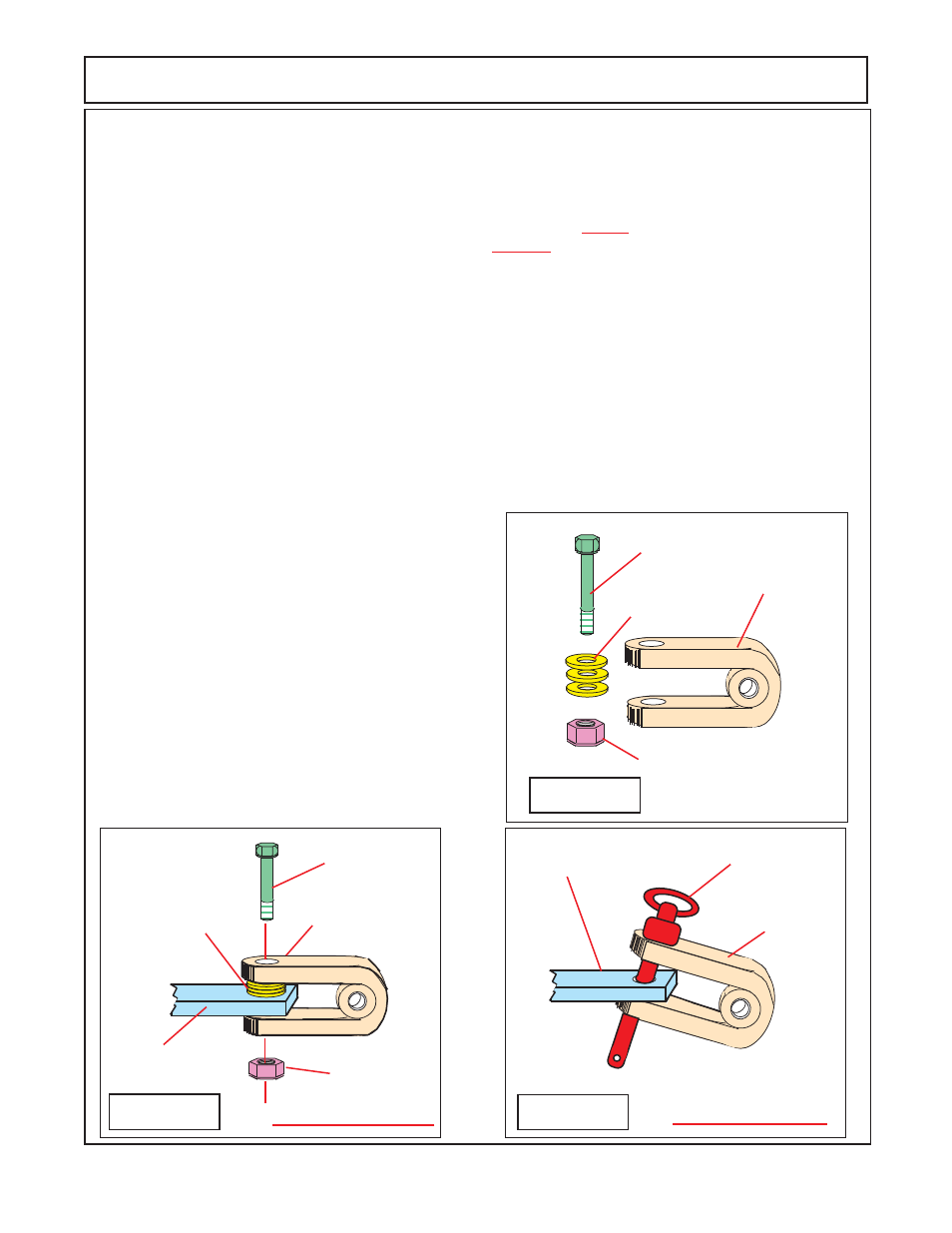 Leveling control rods service & repair, Correct way wrong way, Tongue clevis & leveling control rods components | Figure 1, Figure 2, Figure 3 | Alamo HYDRO 15 User Manual | Page 138 / 148