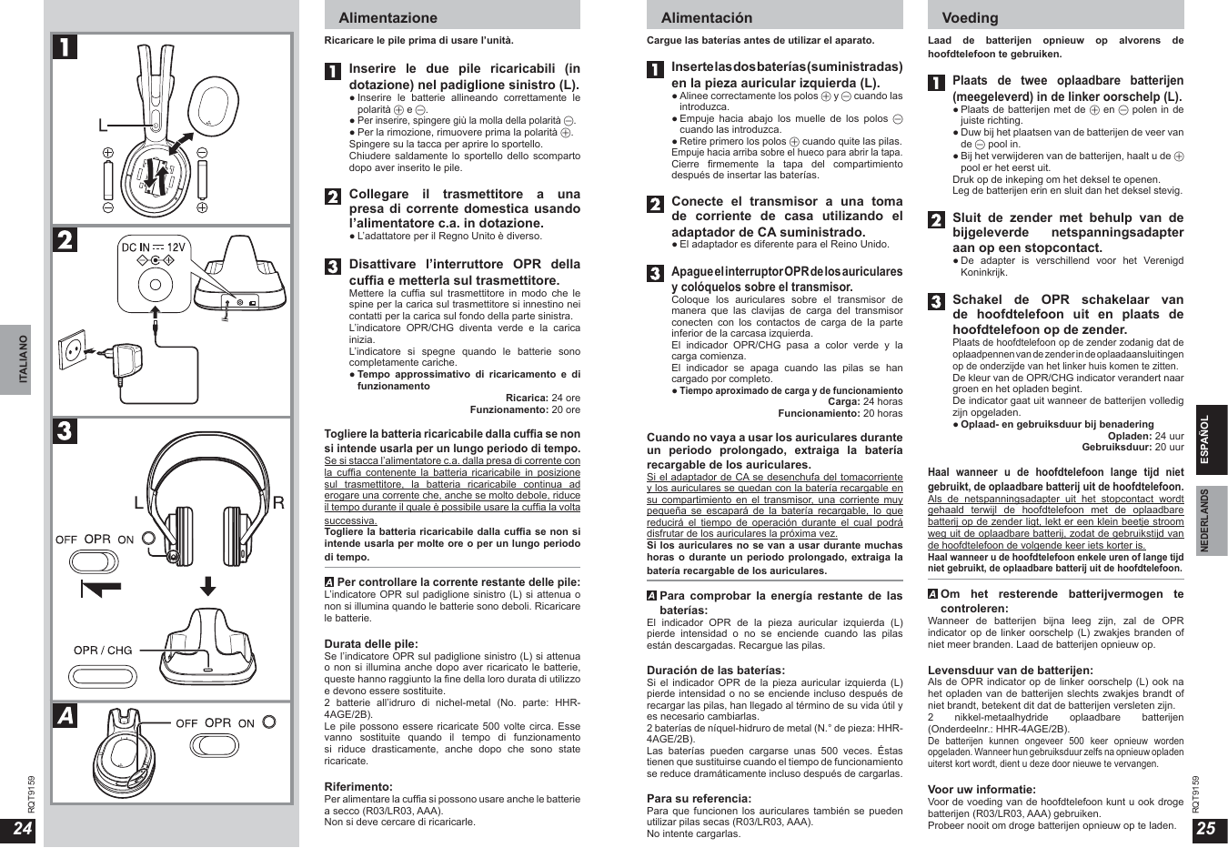 Panasonic RPWF850 User Manual | Page 13 / 45