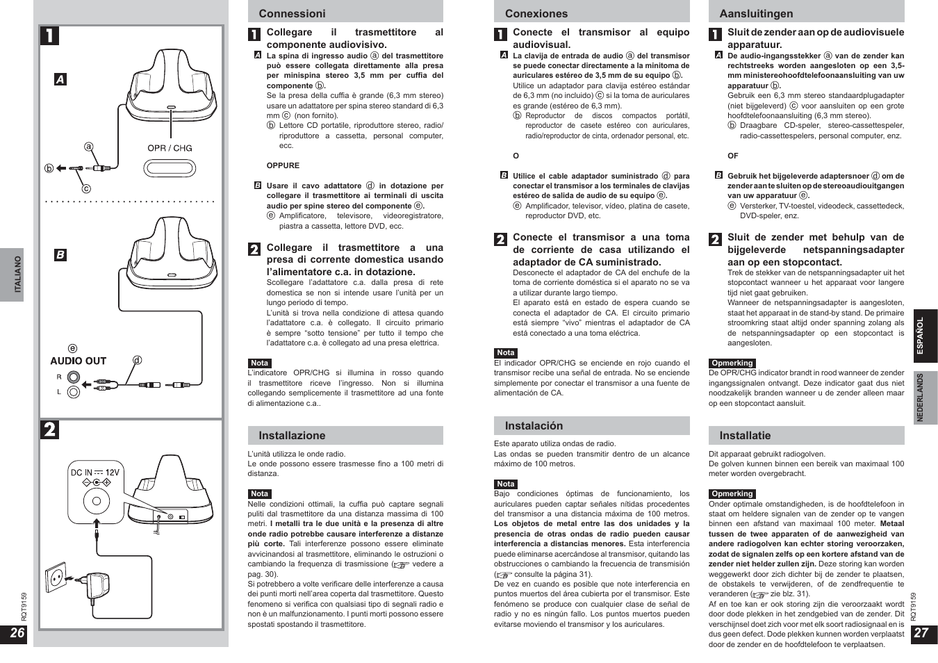 Panasonic RPWF850 User Manual | Page 14 / 45