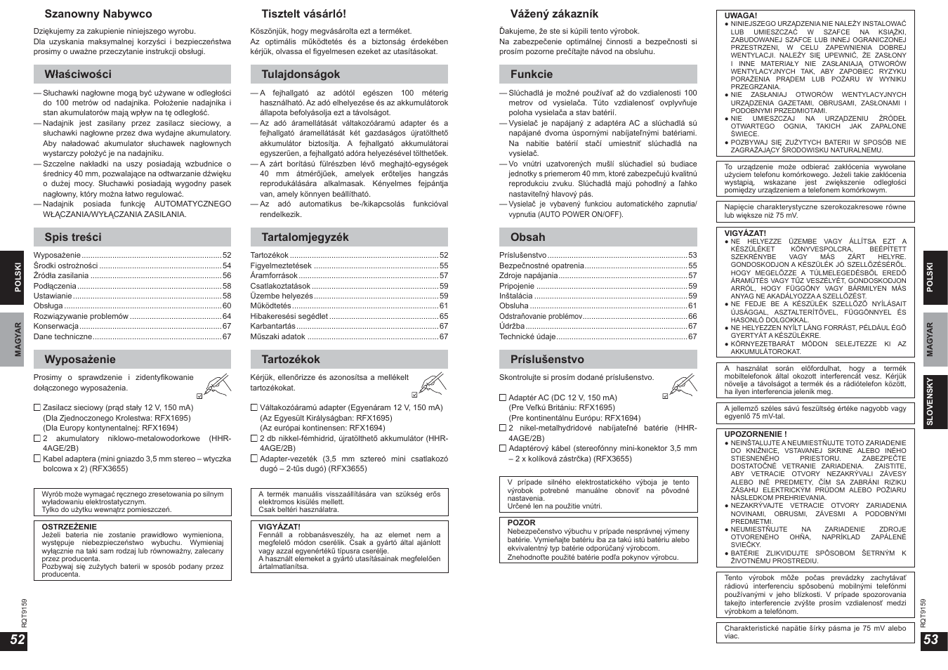 Panasonic RPWF850 User Manual | Page 27 / 45