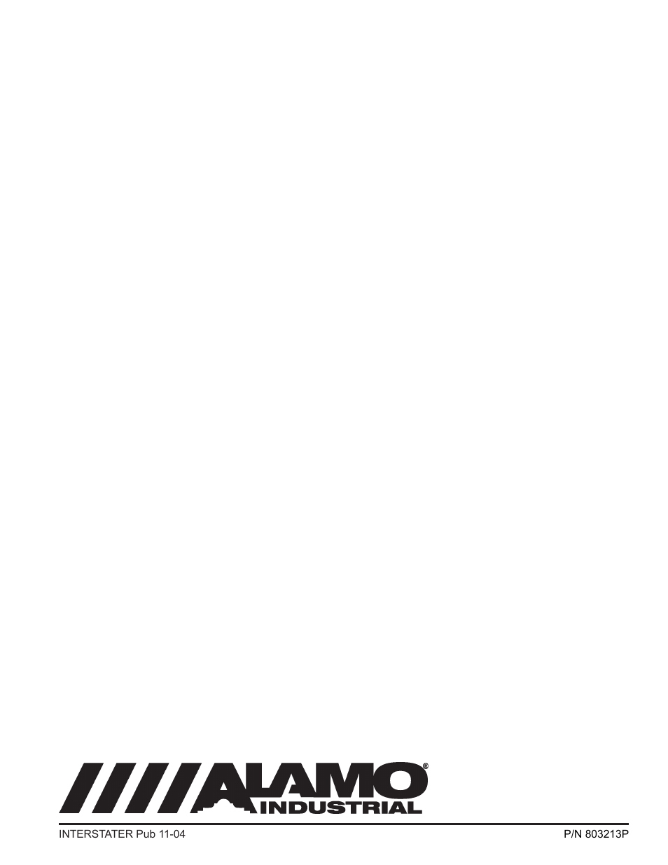 Alamo 803213P User Manual | Page 120 / 120