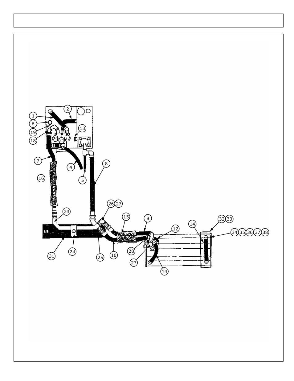 Hyd schematic w/ parts - right wing first | Alamo 803213P User Manual | Page 38 / 120