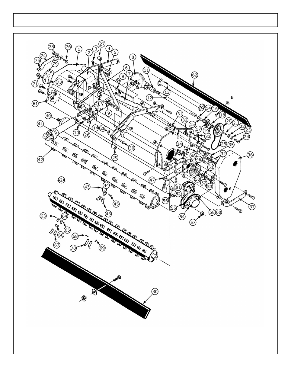 Mower asy - rear 96 (part 1) | Alamo 803213P User Manual | Page 82 / 120