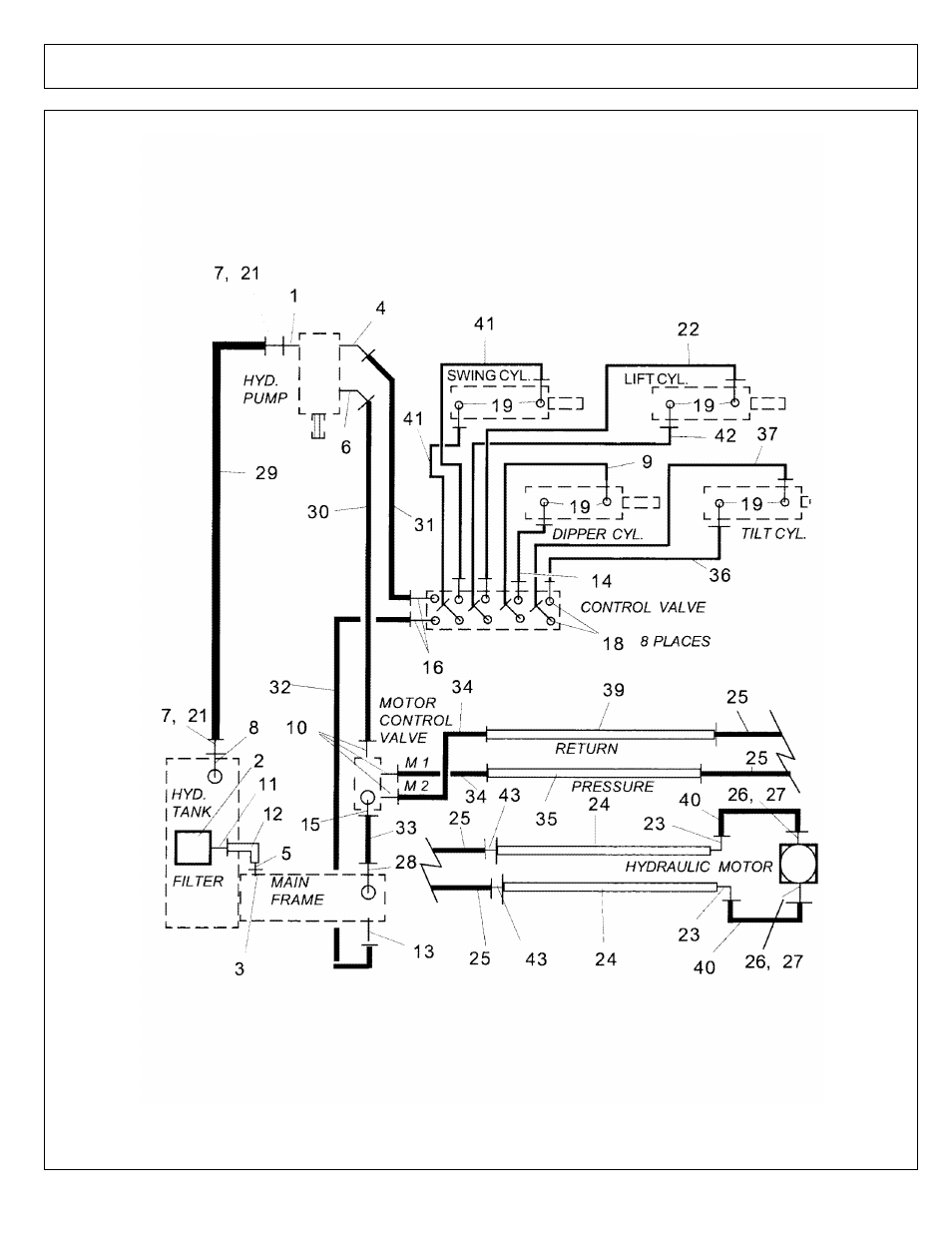 Hyd schematic (17 ft) (part 2) | Alamo 4837 User Manual | Page 152 / 231
