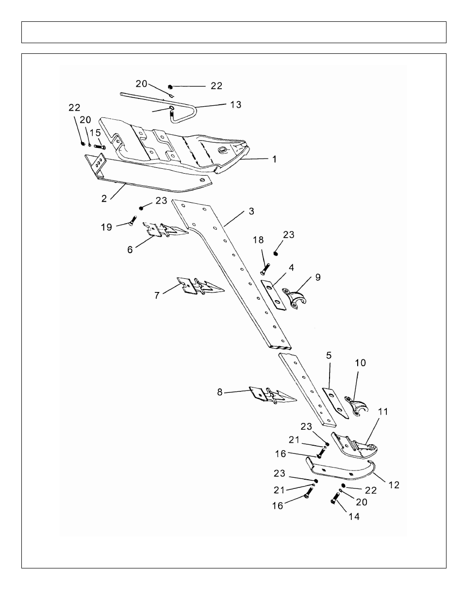 Sickle bar - cutter bar asy | Alamo 4837 User Manual | Page 194 / 231