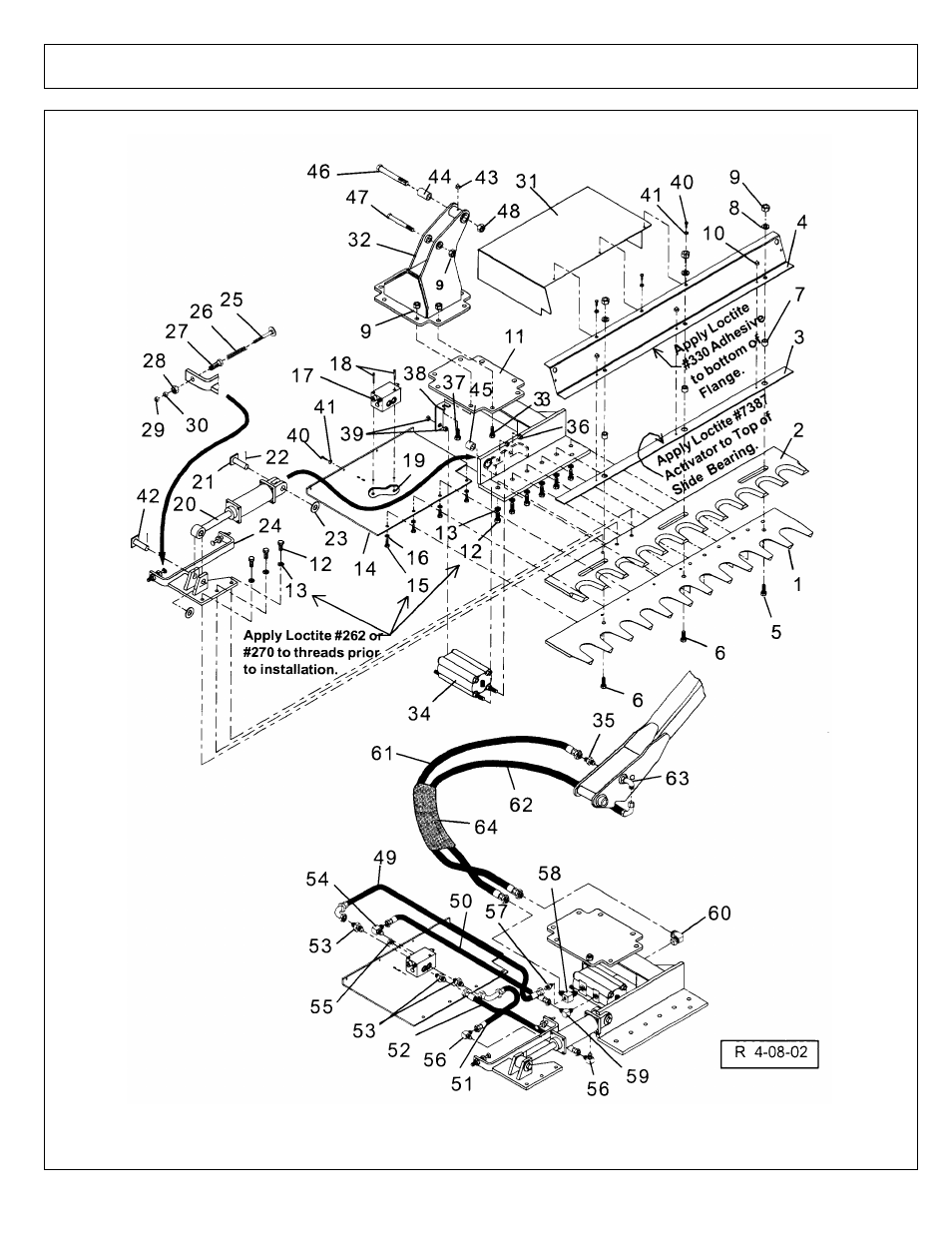 Timbercat - head asy (part 2) | Alamo 4837 User Manual | Page 220 / 231