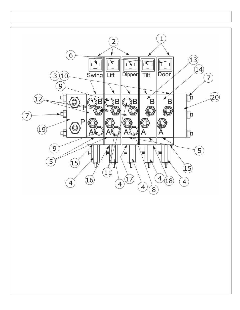 Valve assembly - ocfd sys 4 & 5 spool (option) | Alamo 4837 User Manual | Page 226 / 231