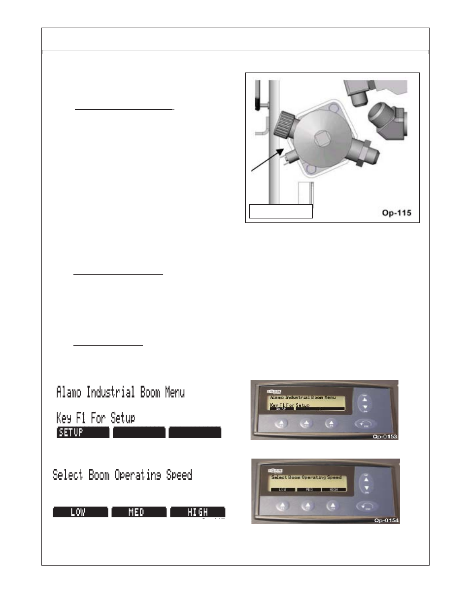 Control valve - instrumentation | Alamo TS-100A User Manual | Page 103 / 154
