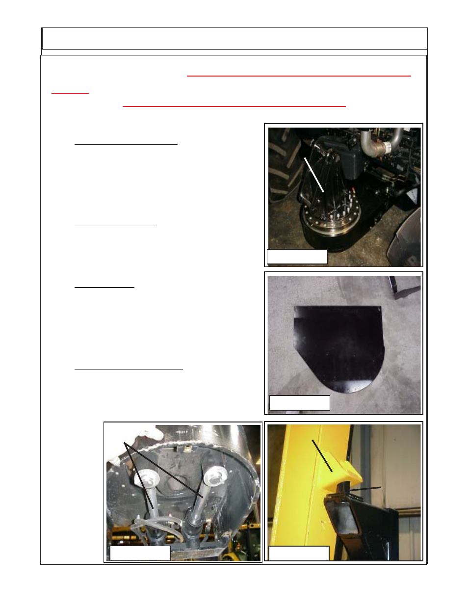 Caution, Adjust boom swing stop | Alamo TS-100A User Manual | Page 108 / 154