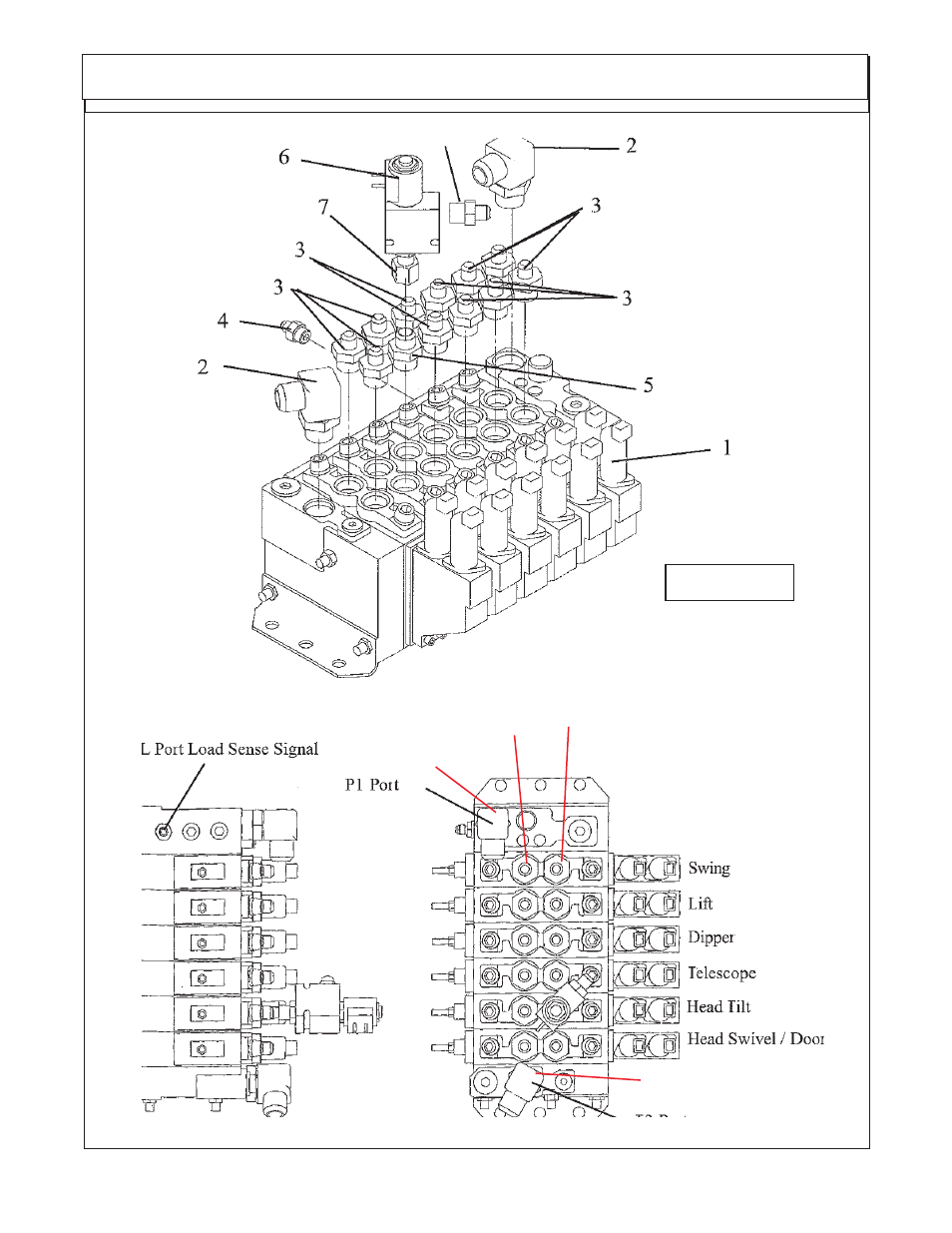 Directional control valve fittings | Alamo TS-100A User Manual | Page 36 / 154