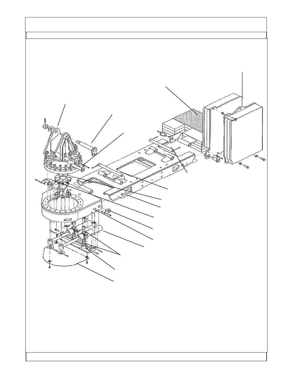 Under mount frame asy, Frame installation | Alamo TS-100A User Manual | Page 47 / 154