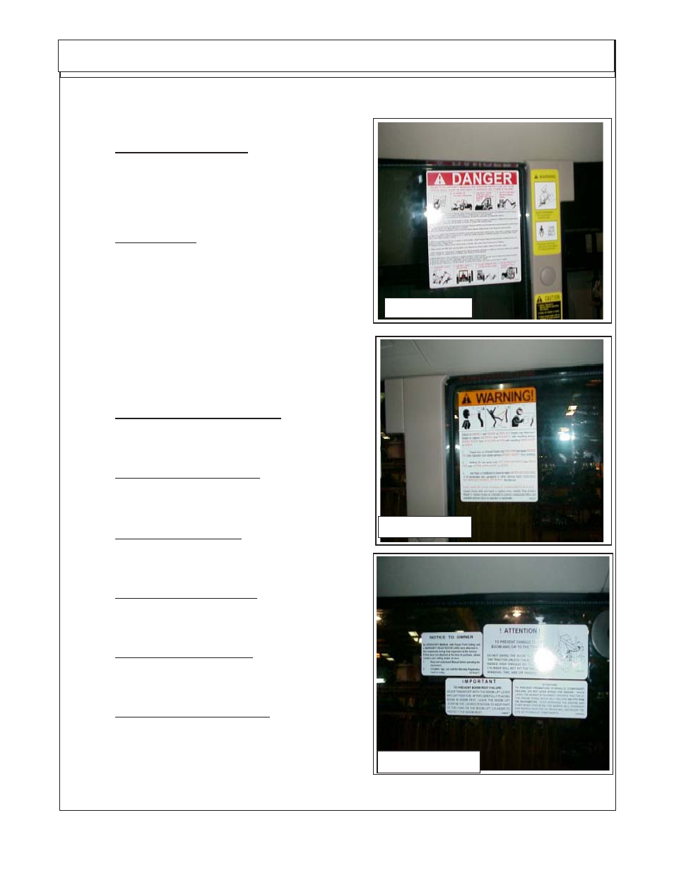 Decal mounting | Alamo TS-100A User Manual | Page 81 / 154