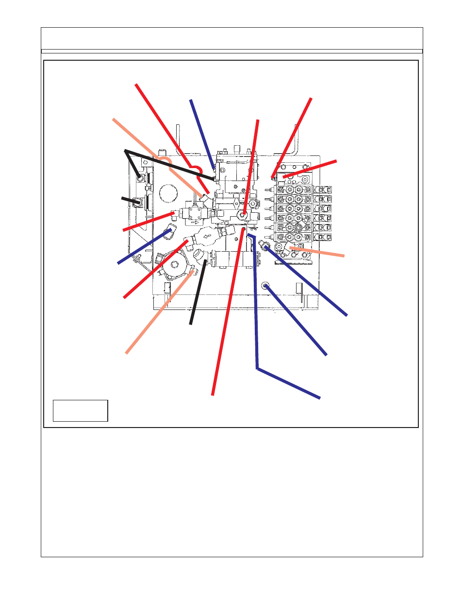 Hydraulic tank hose routing, Figure 21 | Alamo TS-100A User Manual | Page 93 / 154