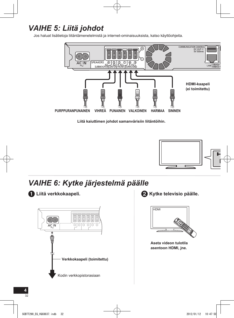 Panasonic SCBTT290EGK User Manual | Page 32 / 36
