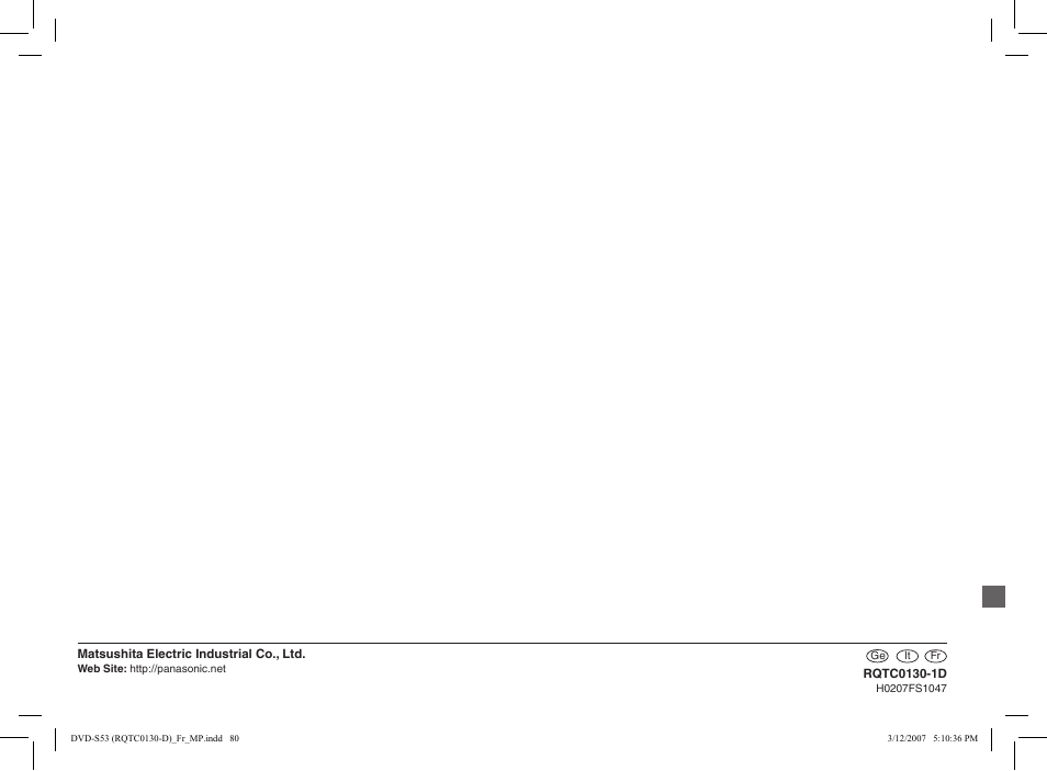 Panasonic DVDS53 User Manual | Page 14 / 14
