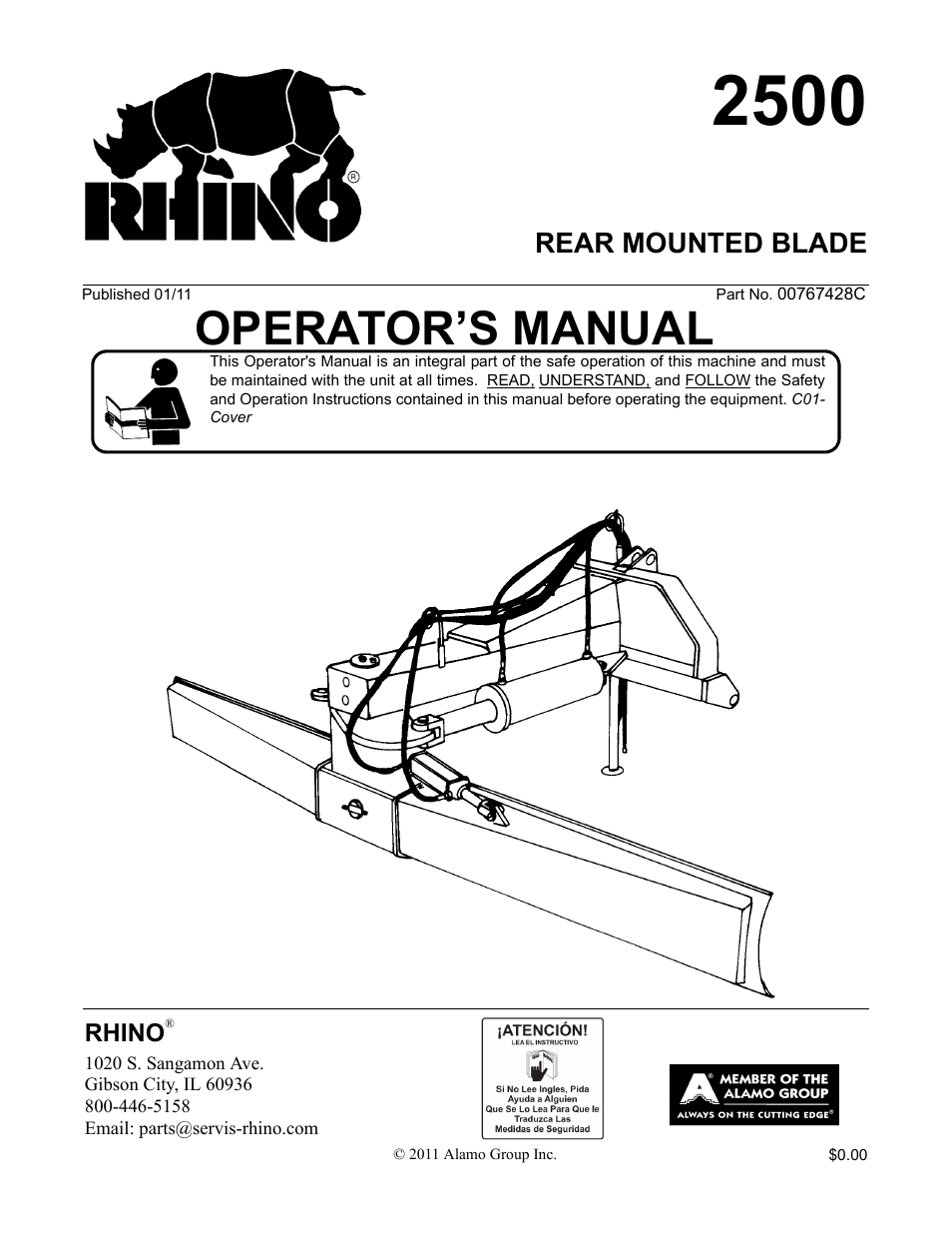 Alamo 2500 User Manual | 60 pages