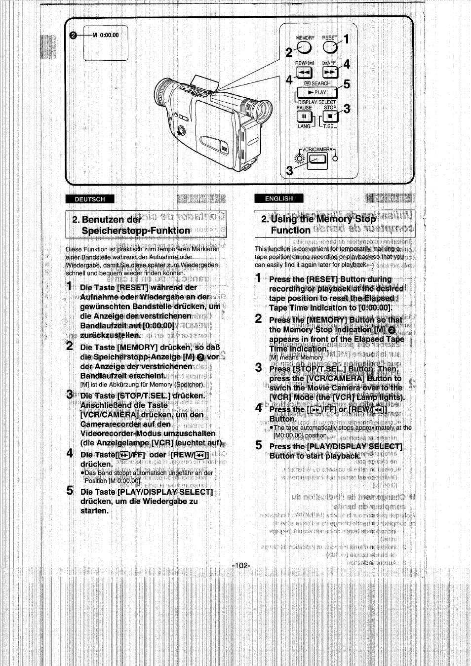 Panasonic NVRX50EG User Manual | Page 102 / 136