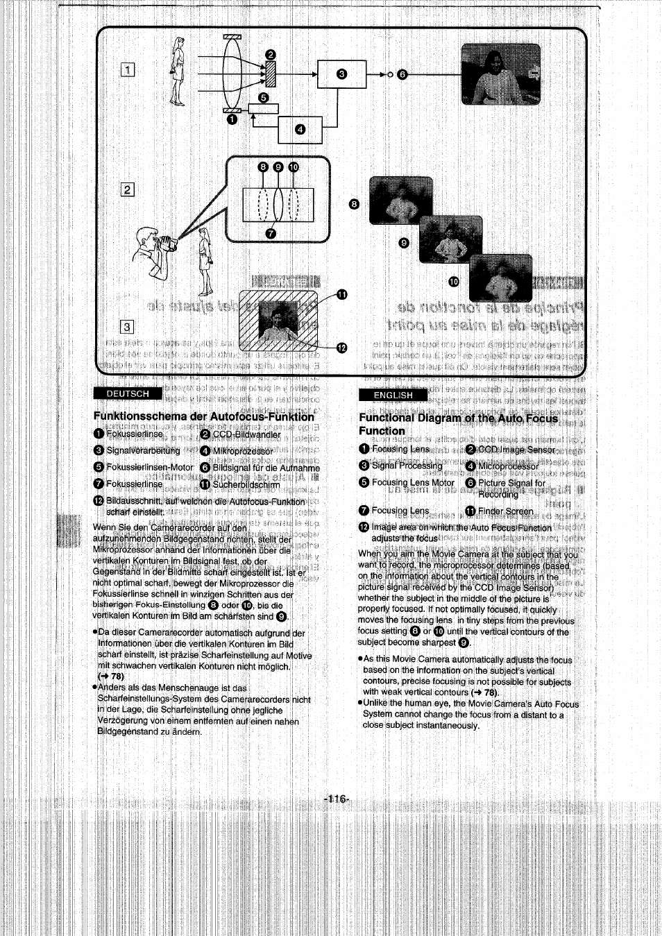 Functional diagram of the auto focus function | Panasonic NVRX50EG User Manual | Page 116 / 136