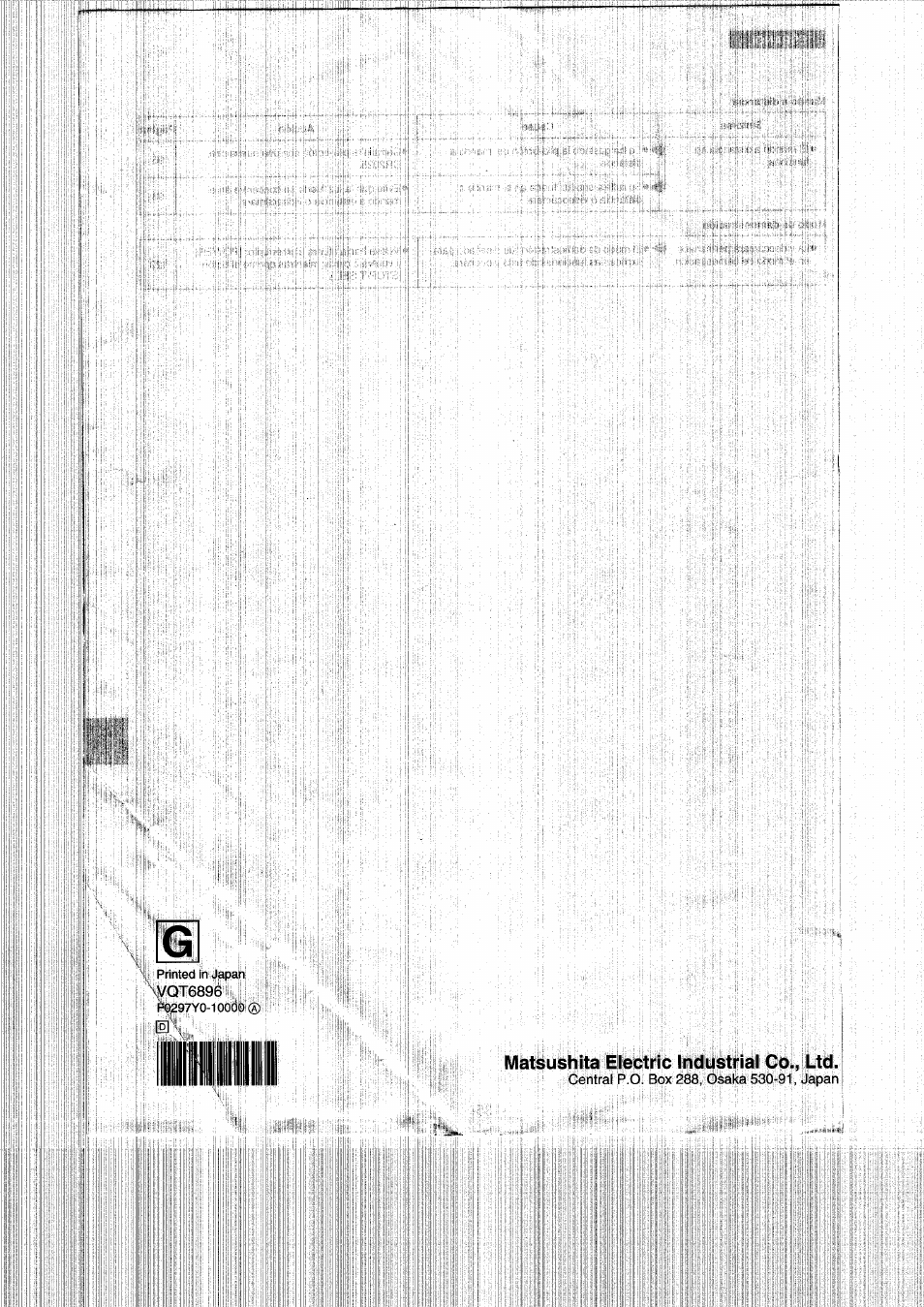 Matsushita electric industrial co., ltd | Panasonic NVRX50EG User Manual | Page 136 / 136