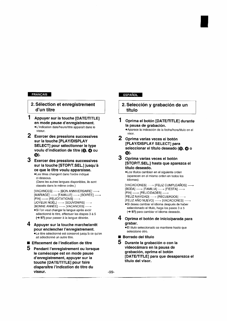 Panasonic NVRX50EG User Manual | Page 99 / 136