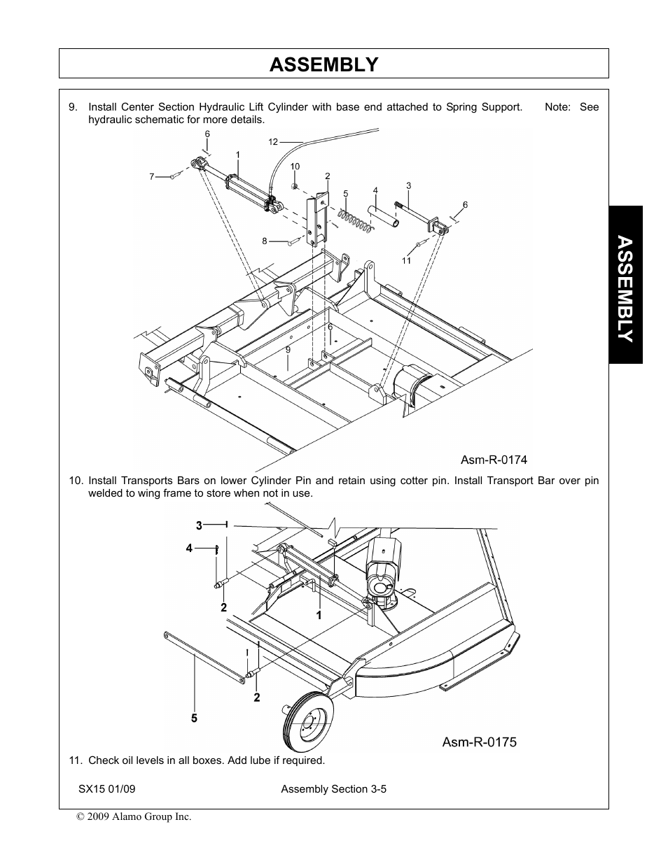 Assembly, Assembl y | Alamo SX15 User Manual | Page 87 / 160