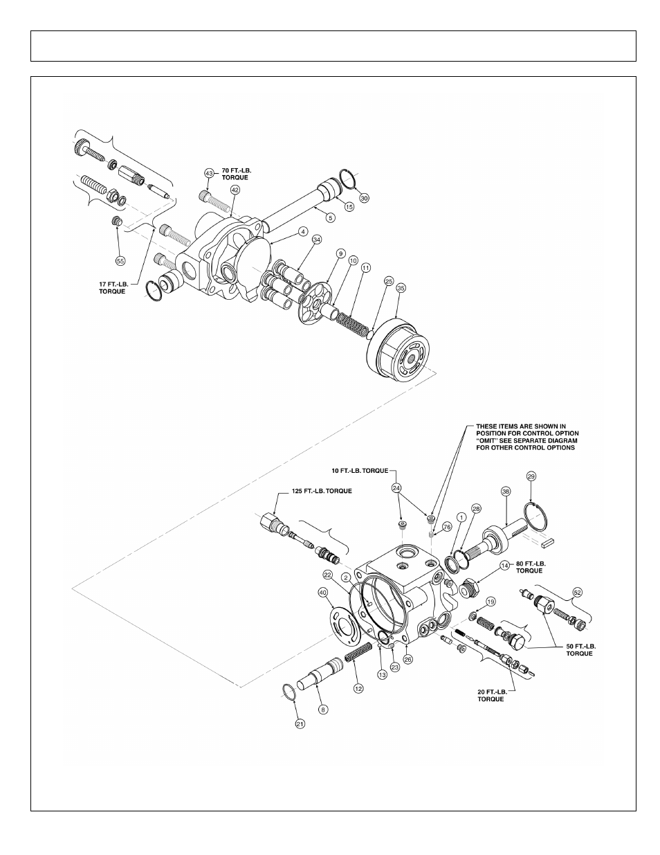 Pump asy - variable displacement | Alamo MACHETE2 02986941P User Manual | Page 118 / 132