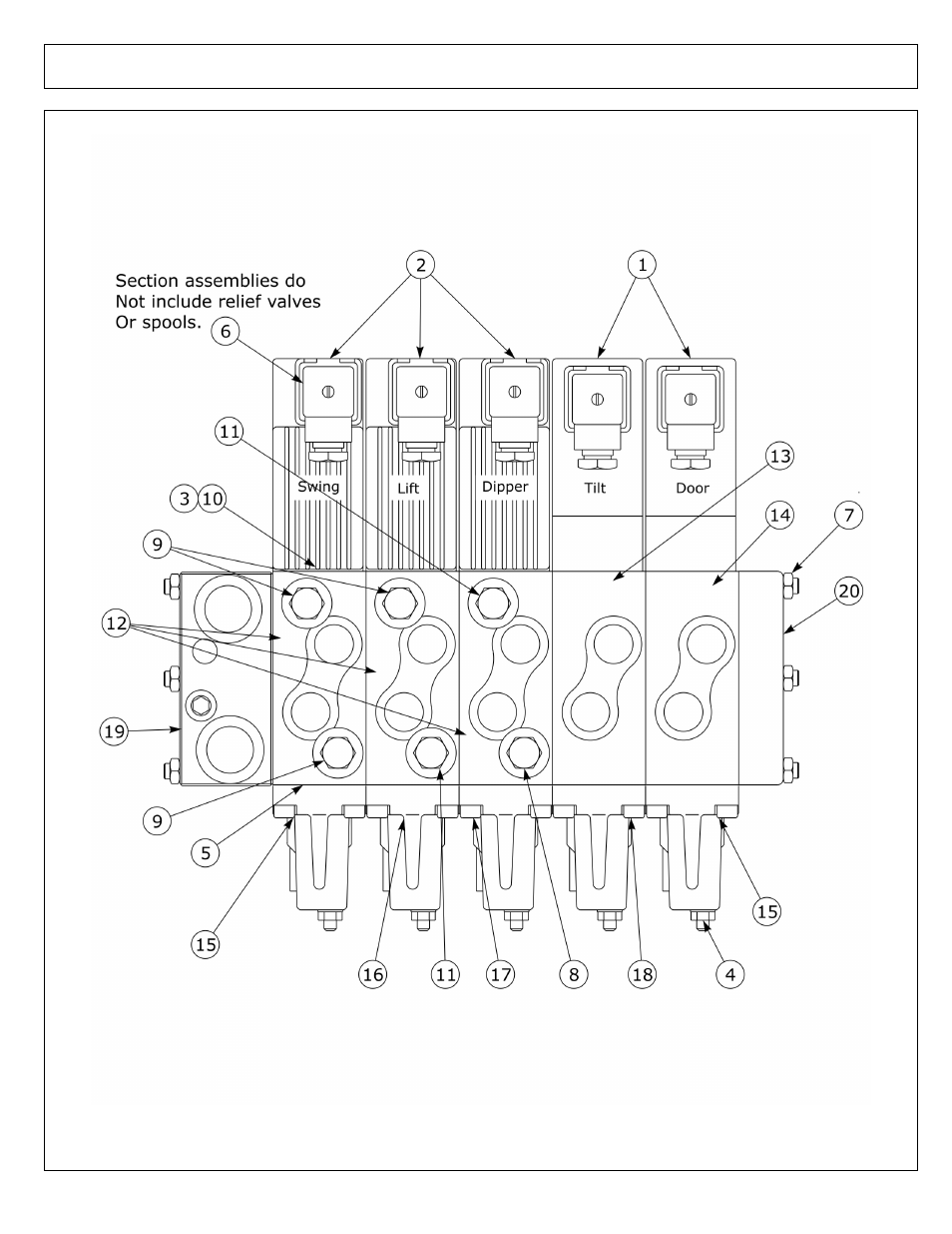 Valve - parts - open & closed center | Alamo MACHETE2 02986941P User Manual | Page 122 / 132